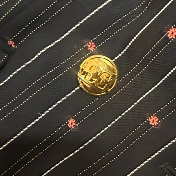 Escada Blazer with Navy Stripes and Red Dots - Picture 7 of 9